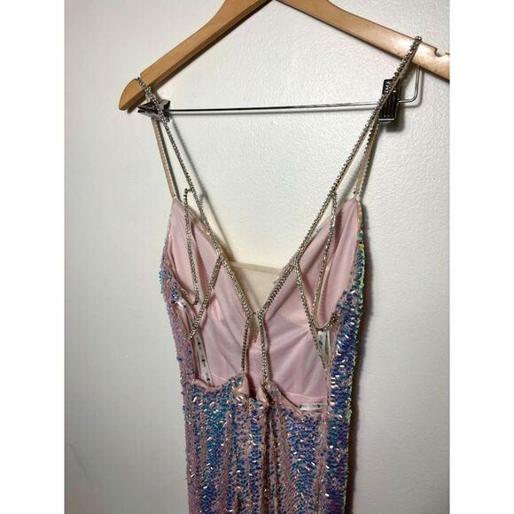 Glamorous Sequin Maxi Dress - Pink and Purple - Picture 4 of 6